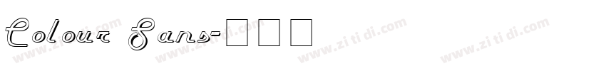 Colour Sans字体转换
